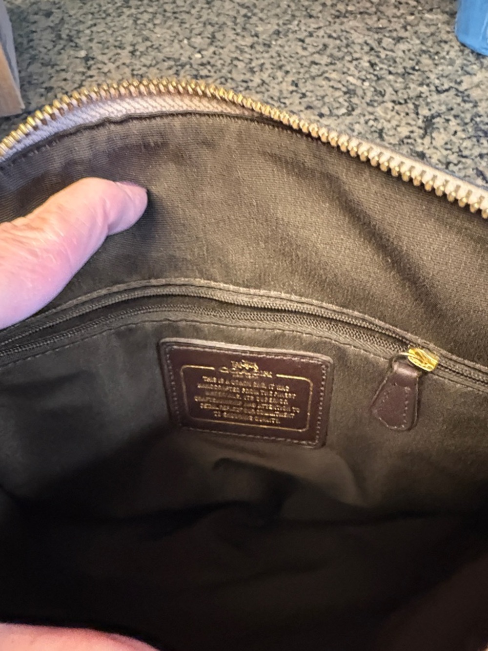 Coach Silver Satchel with Snake-Print Handles Kitt - Picture 8 of 8